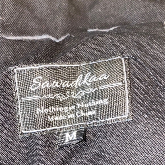 Black Military Field Jacket with Structured Shoulders - Picture 10 of 11